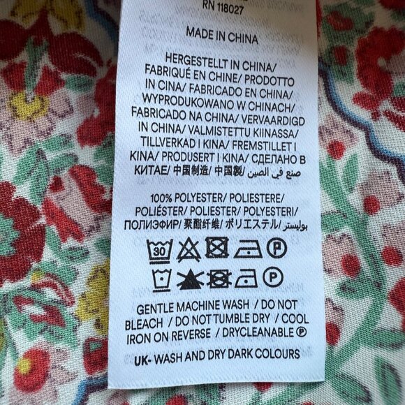 Boden Women's 20 Mini Floral Pleated Playful Flirty Skirt in Multi Vine Terrace - Picture 8 of 11